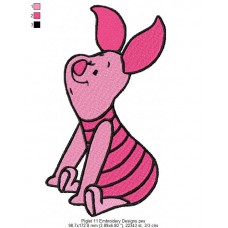 Piglet 11 Embroidery Designs